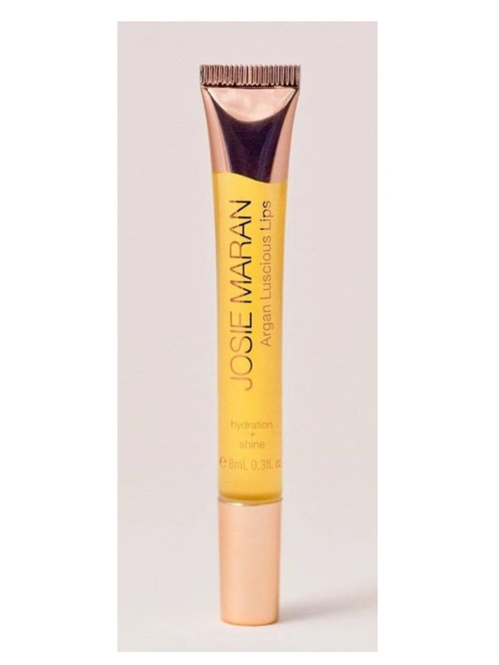 Josie Maran Lip Quench Liquid Gold Gloss 0.3oz Argan High Gloss Hydrating NIB